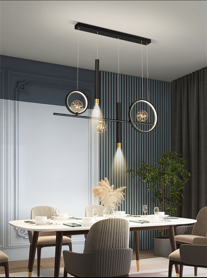 Đèn thả phong cách Bắc Âu 3 chế độ ánh sáng kiểu dáng hiện đại, Đèn decor, đèn bàn ăn, đèn trang trí - KN04