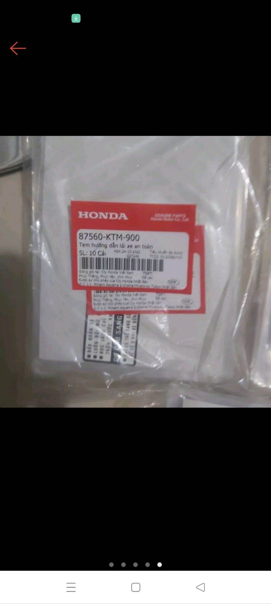 Tem thông số Super Dream Zin