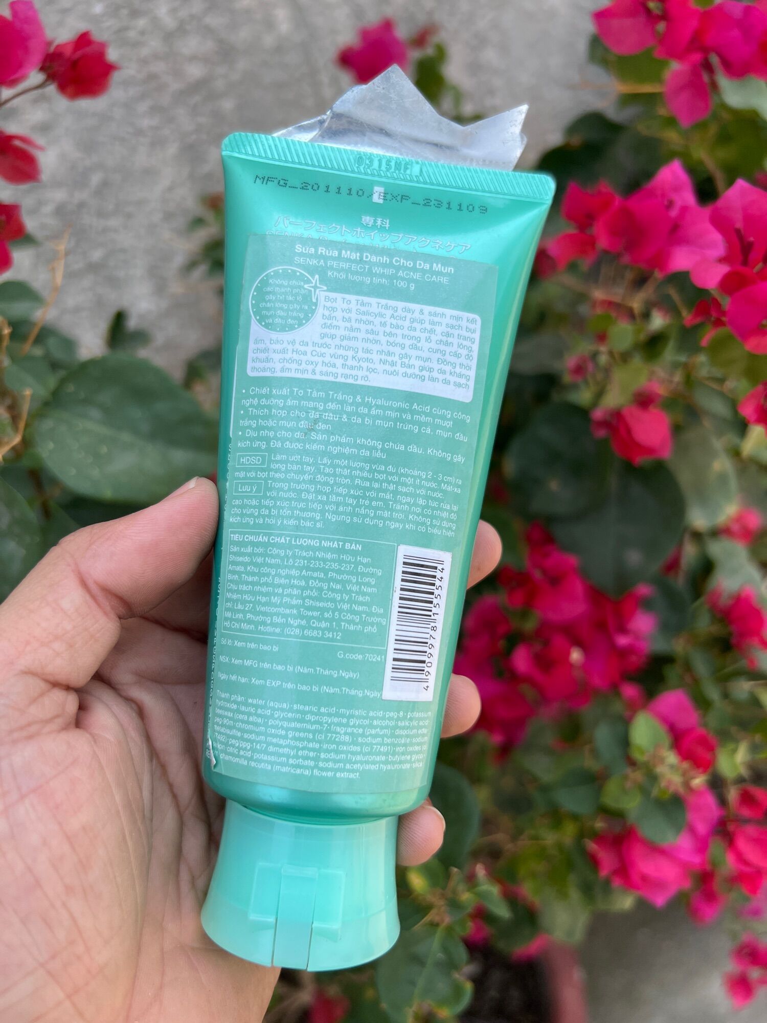 100g sữa rửa mặt cho da mụn Senka