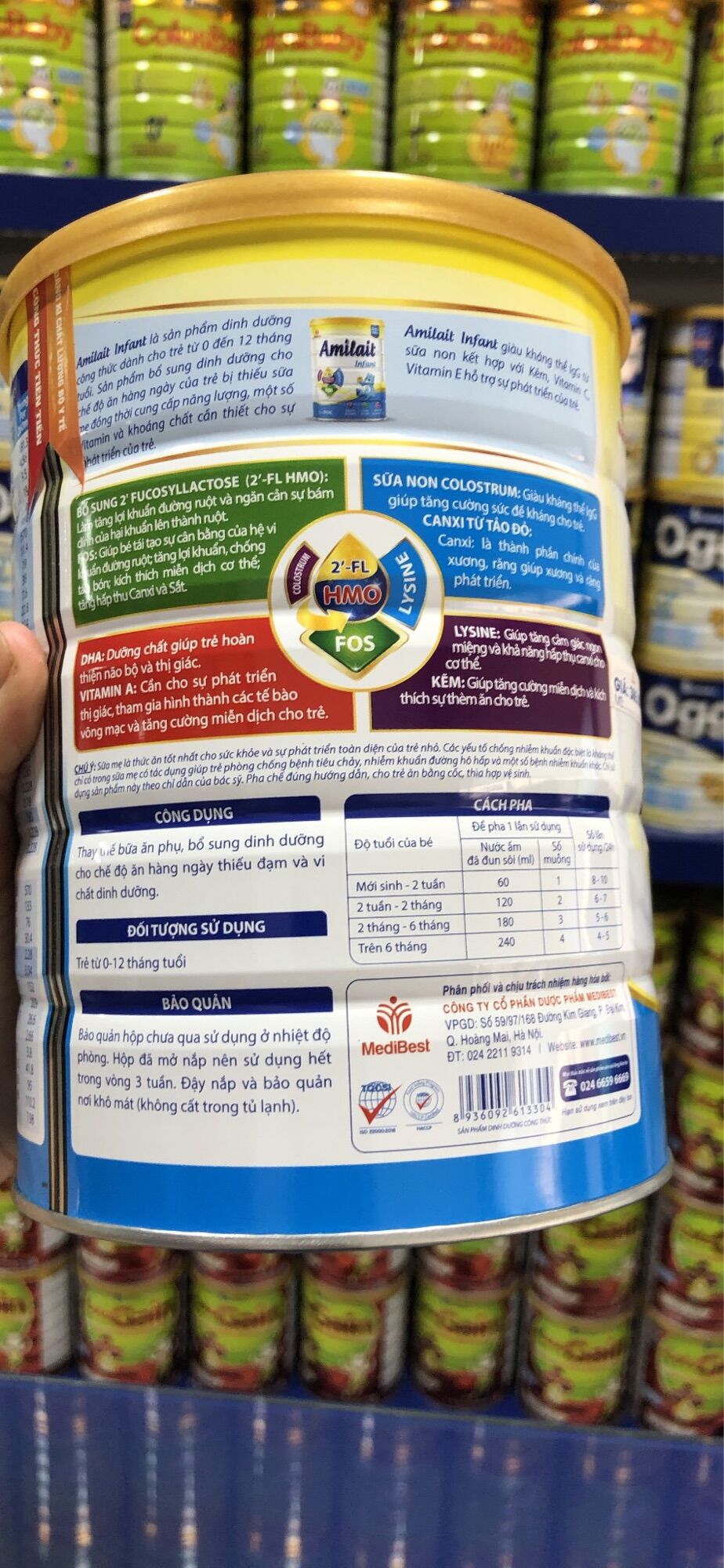 Sữa Amilait Infant 900g