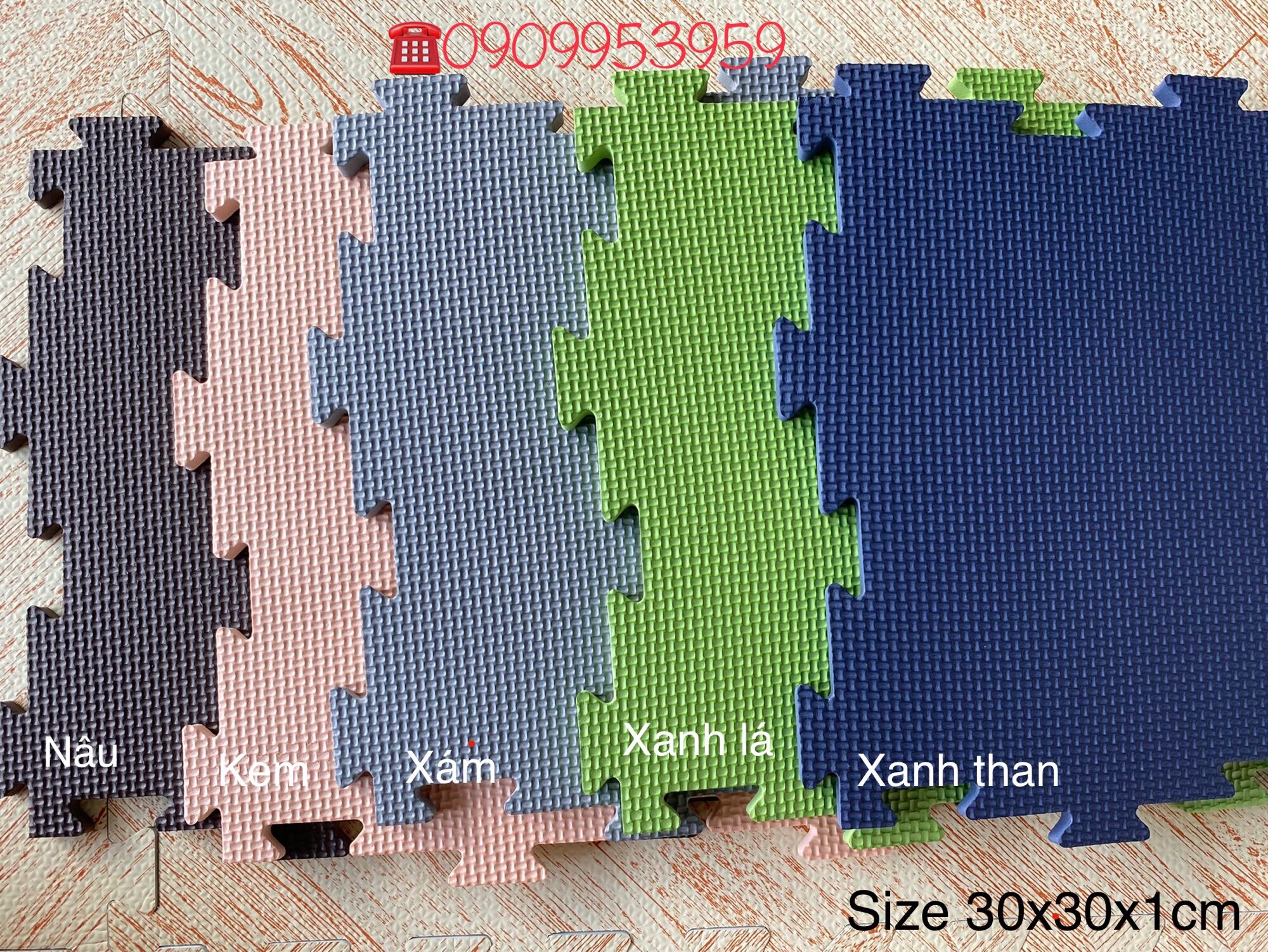 Set 20 miếng xốp ghép lót sàn size 30x30x1cm
