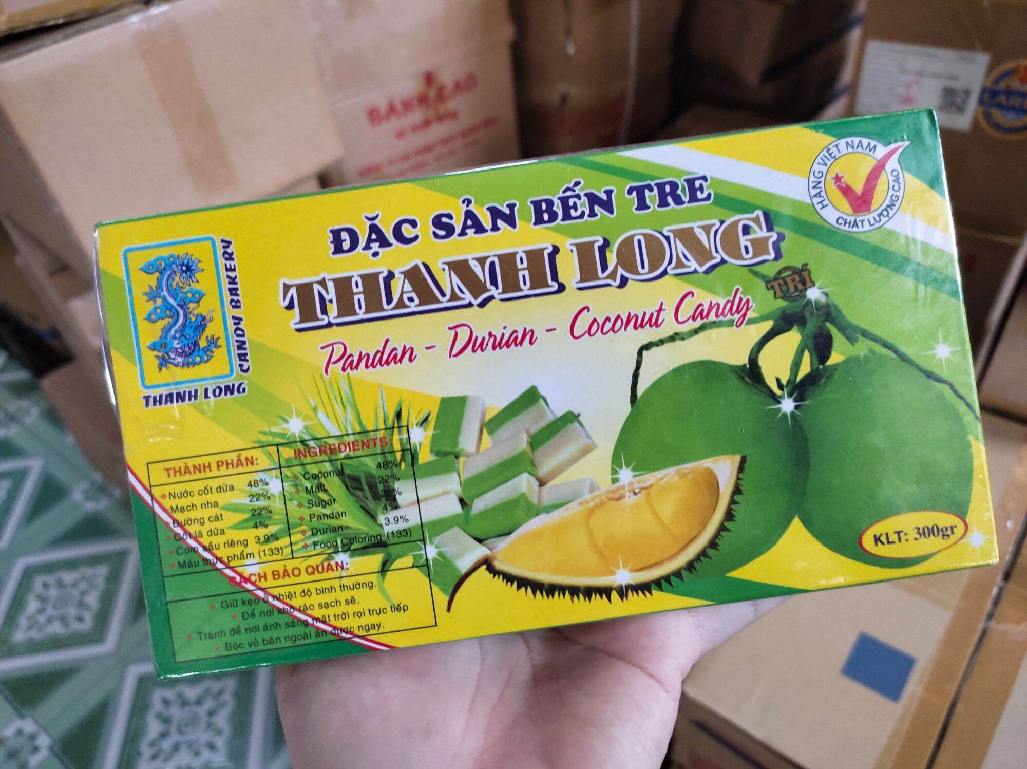 Kẹo dừa dứa sữa Thanh Long hộp 300g