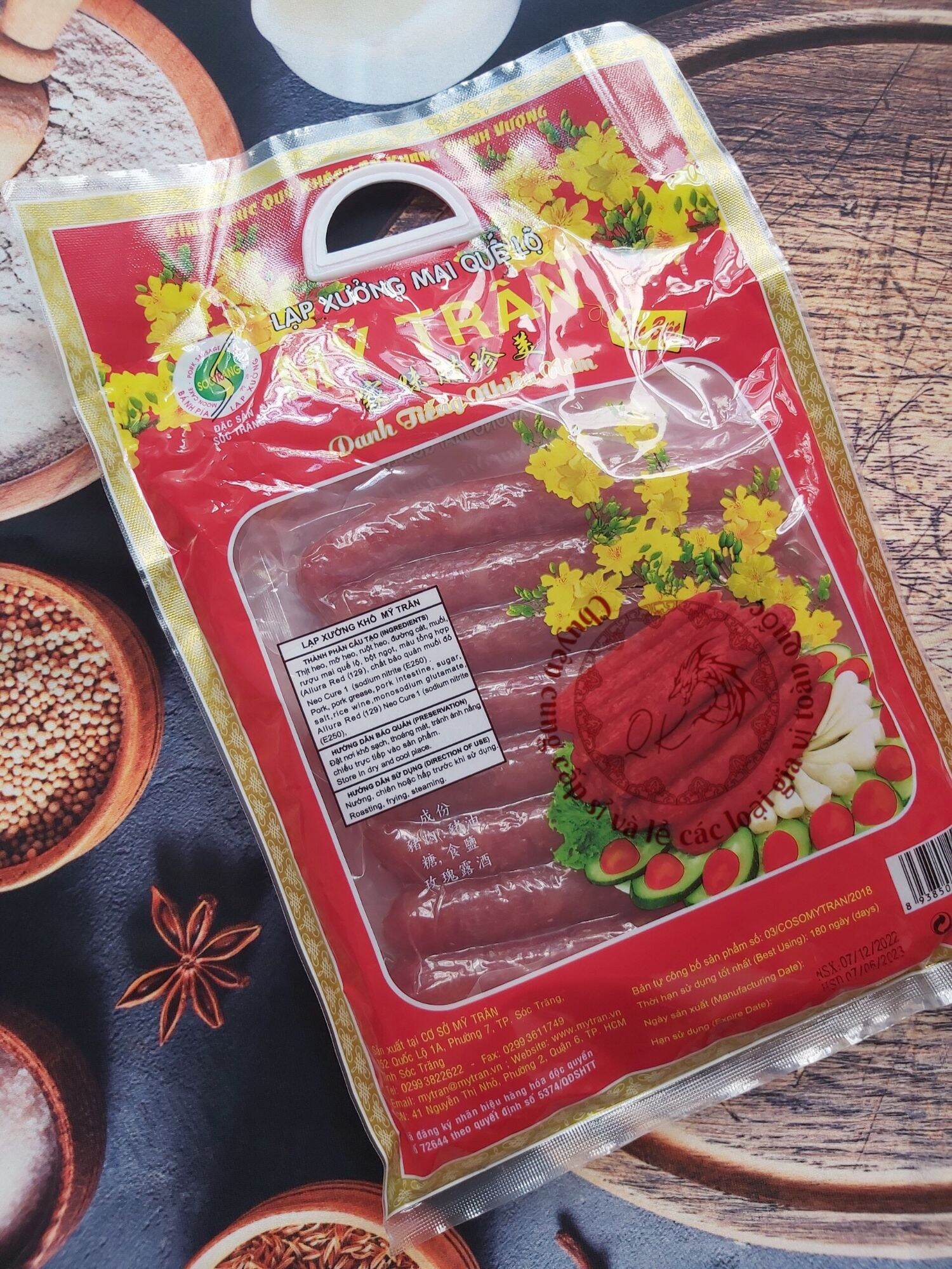 Lạp xưởng Mai quế lộ Mỹ Trân 500gr