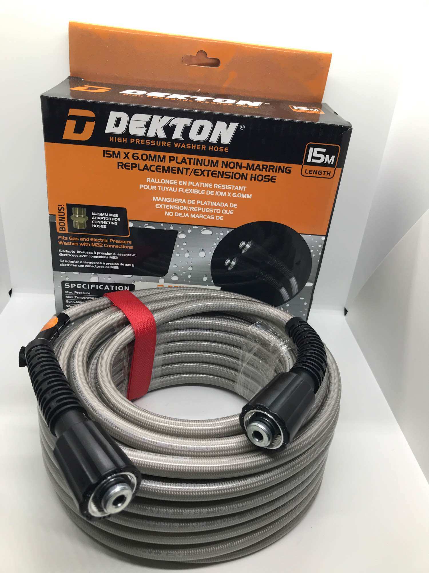 Dây rửa xe cao áp DEKTON-LEAD 15M