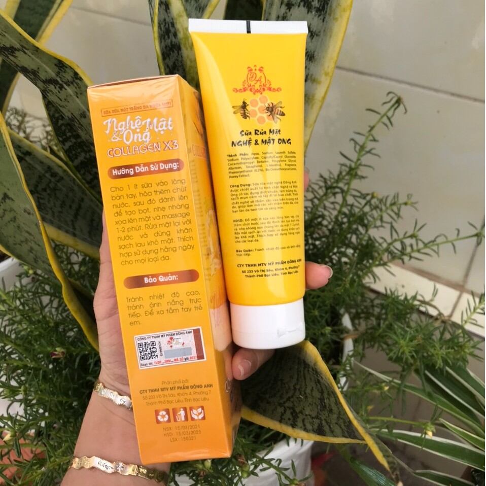 Sửa Rửa Mặt Nghệ Mật Ong Collagen x3