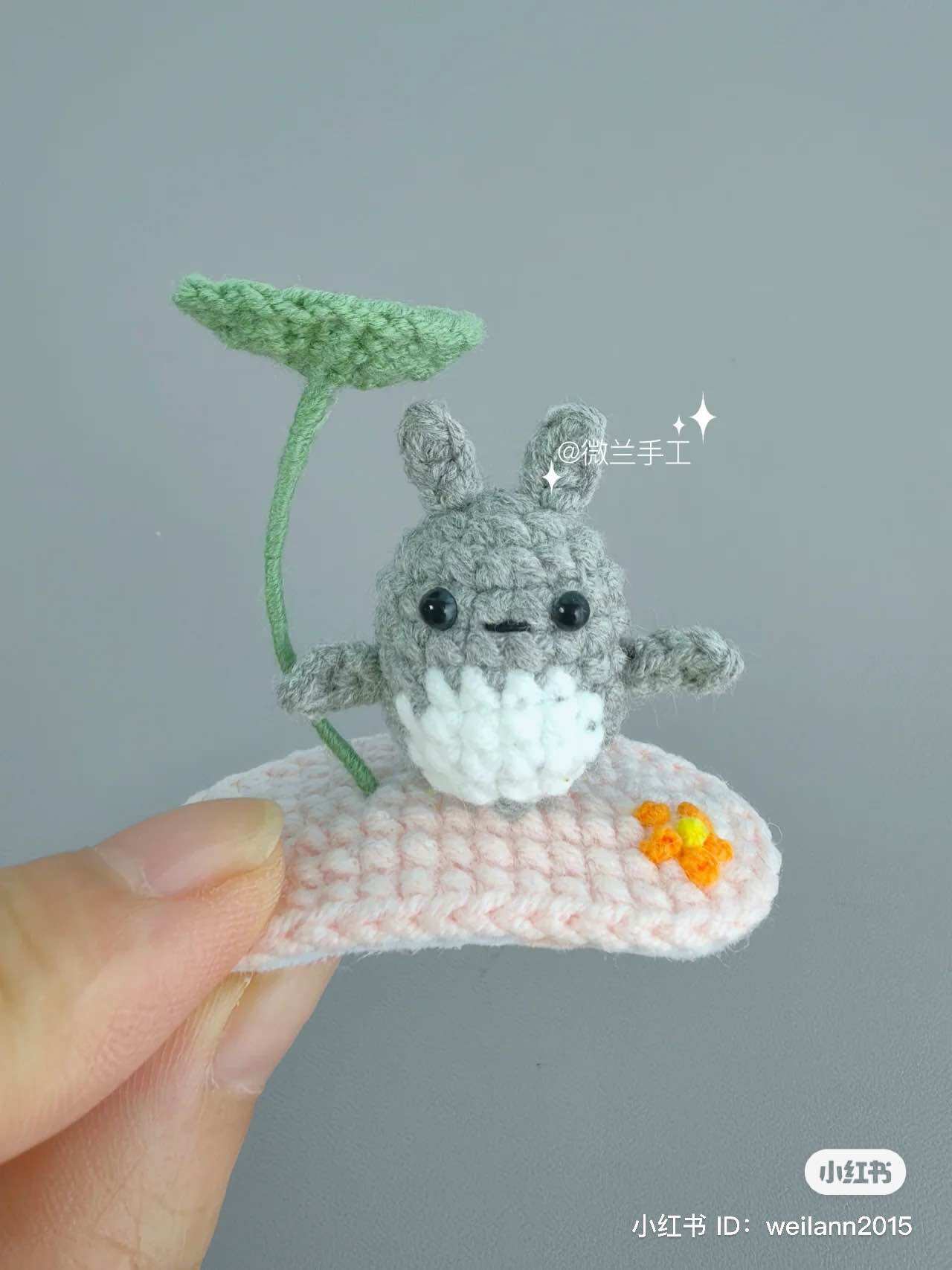 Kẹp tóc totoro /thỏ /ếch -kẹp tóc len handmade(1kẹp ạ)