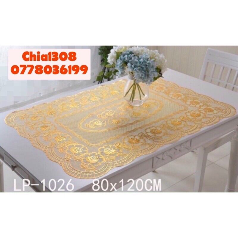 KHĂN TRẢI BÀN HOA VÂN NỔI CAO CẤP ( sỉ ib)