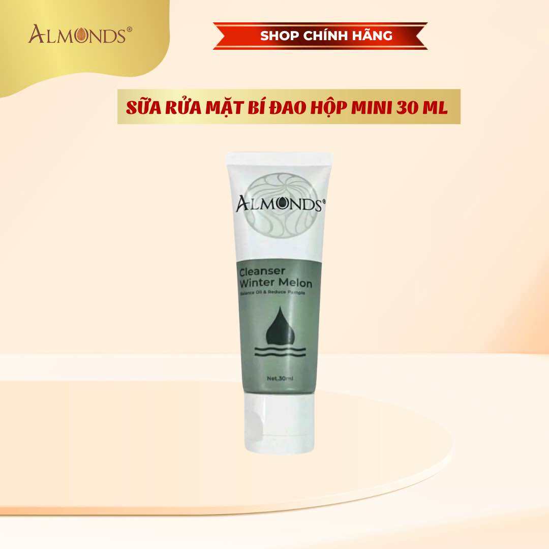 [Chính Hãng Almonds] Sữa Rửa Mặt Bí Đao Túp mini 30 ml