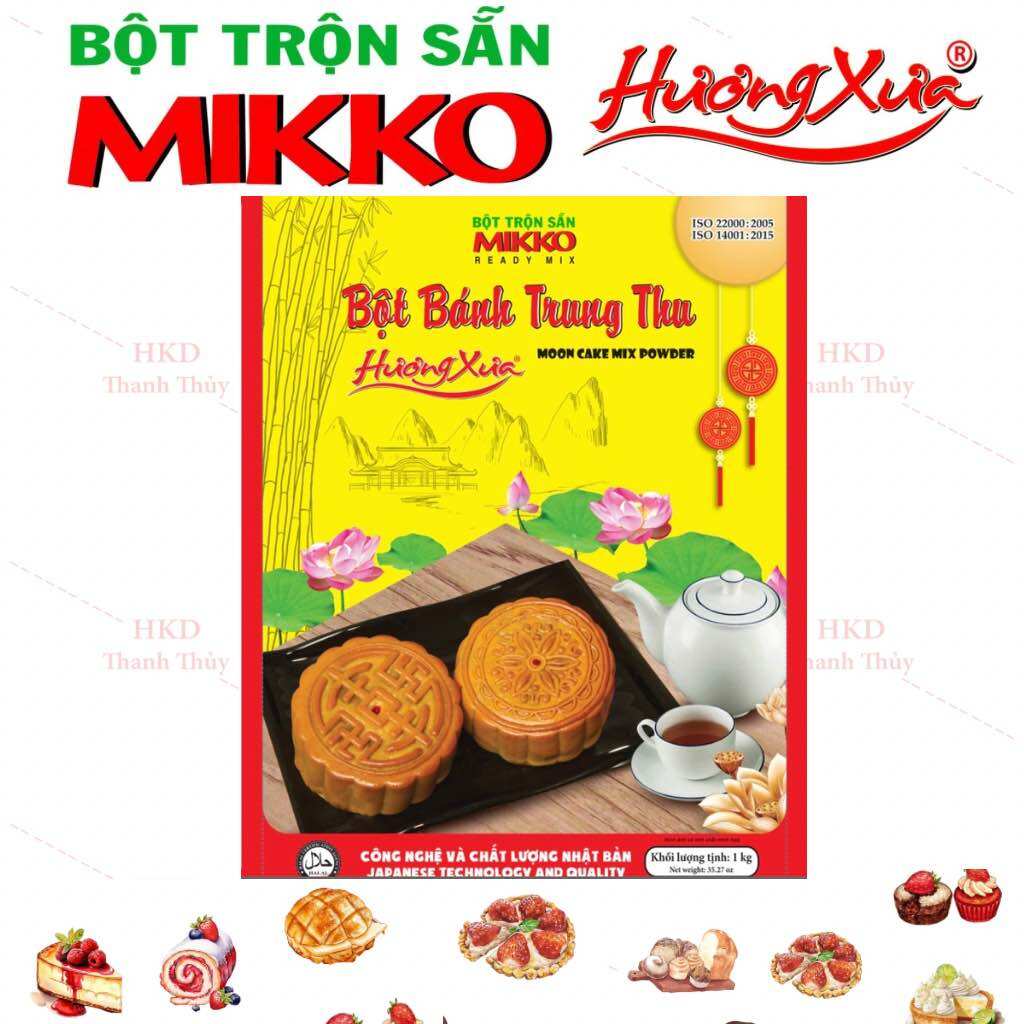 Bột vỏ bánh trung thu 1kg Mikko Hương Xưa