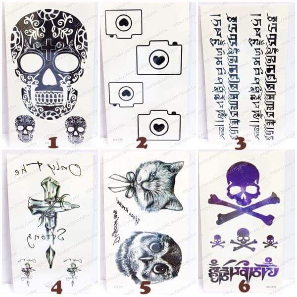 Combo 10 Hình xăm dán tattoo sticker
