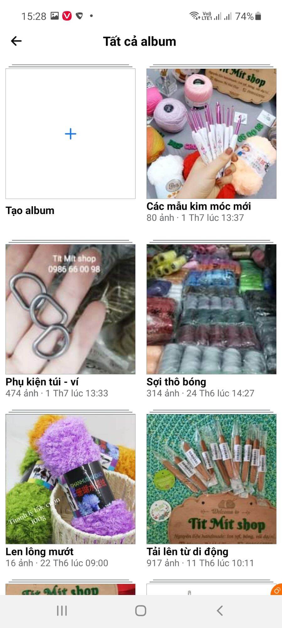 Sale set 10 cuộn len milk 50g