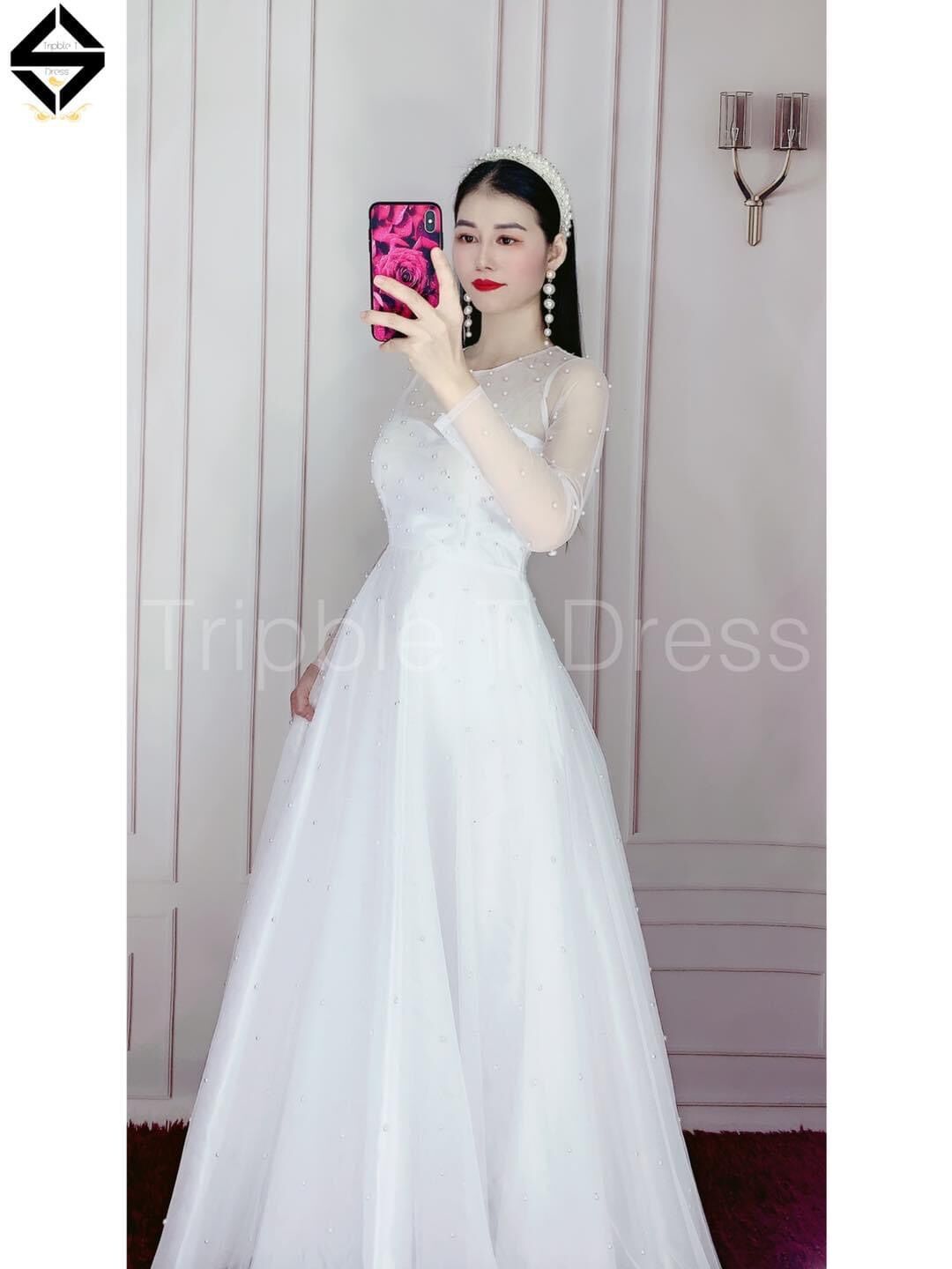 ĐẦM MAXI CƯỜM TAY DÀI ( kèm ảnh thật )