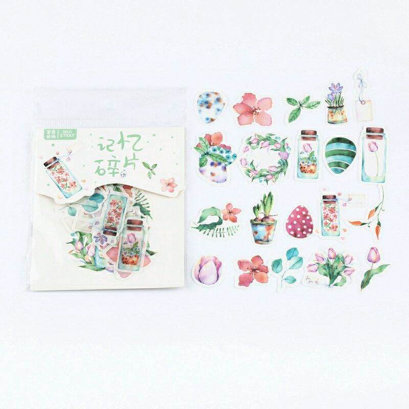 Set 40 sticker washi trang trí theo chủ đề