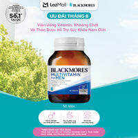 Vitamin Tổng Hợp Hỗ Trợ Sức Khỏe Nam Giới Blackmores Multivitamin For Men Lọ 50 Viên