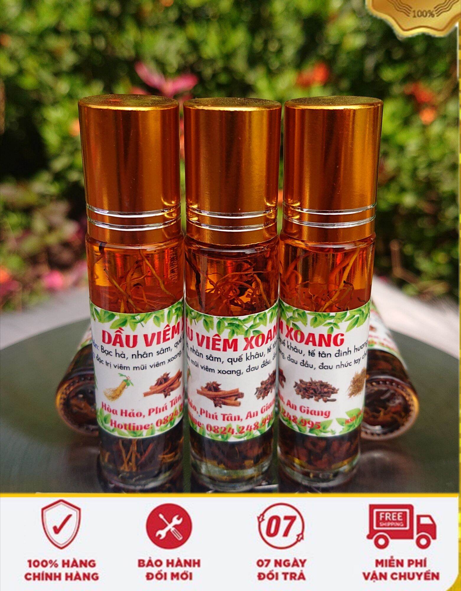 Combo 10 chai dầu viêm xoang thảo dược gia truyền chai 10ml dạng lăn