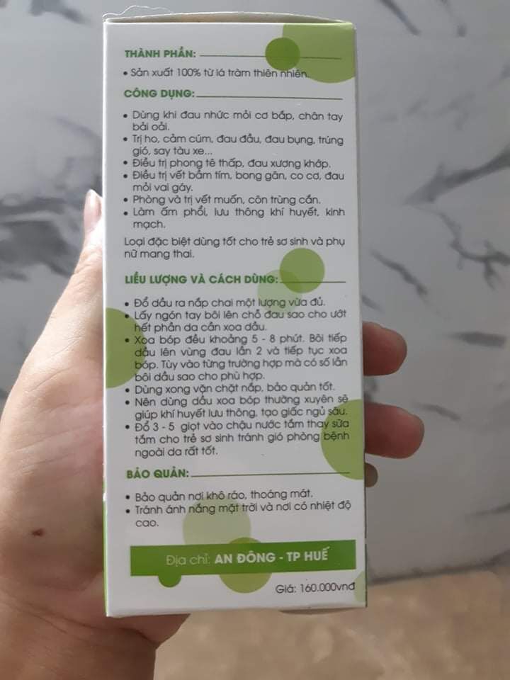 Tinh dầu tràm huế xịn 100ml