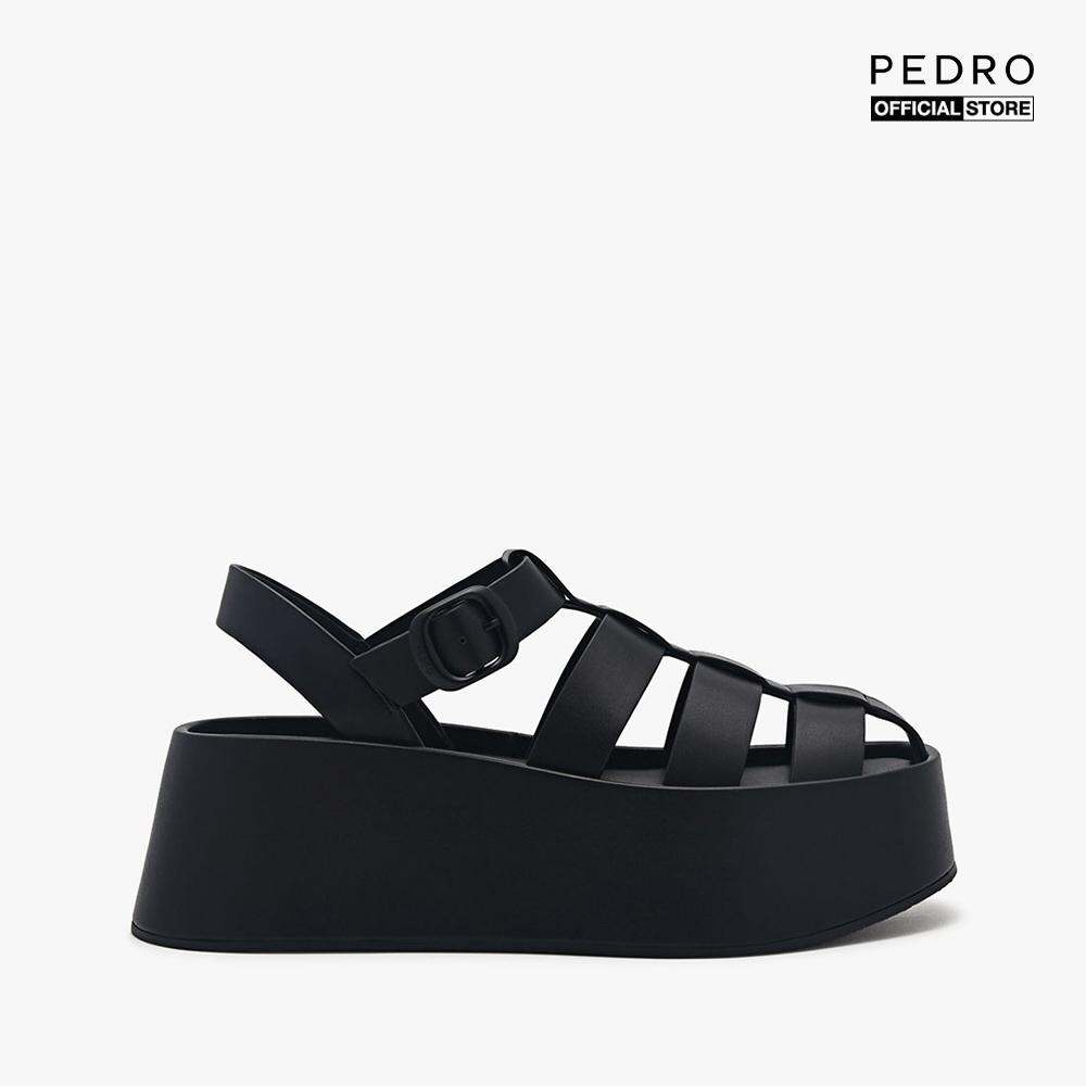 PEDRO - Giày sandals đế xuồng nữ quai ngang thời trang PW1-46680006-01