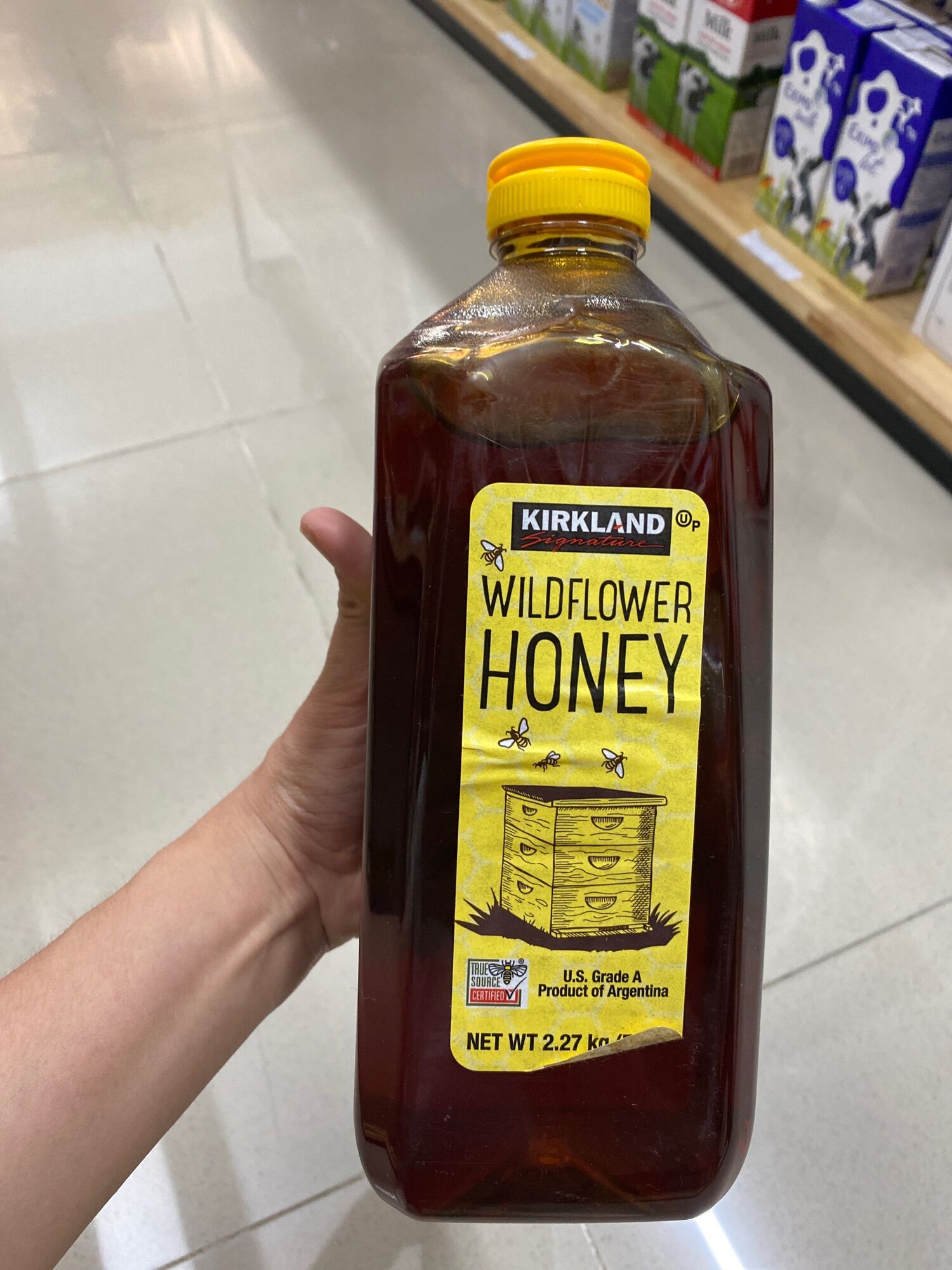 Mật ong nguyên chất wildflower kirkland 2.27kg