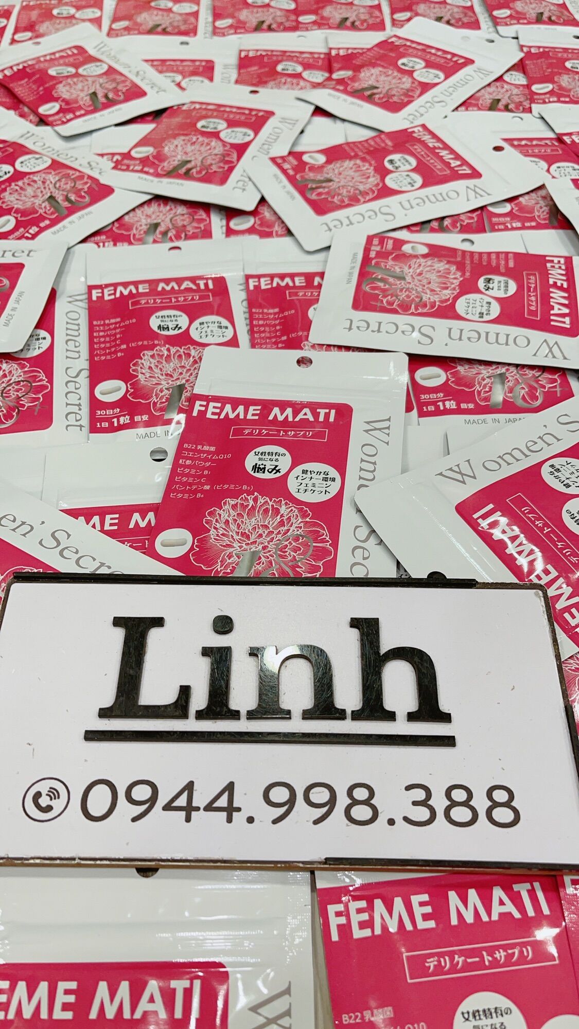 Men phụ khoa feme mati làm sạch, se khít vùng kín