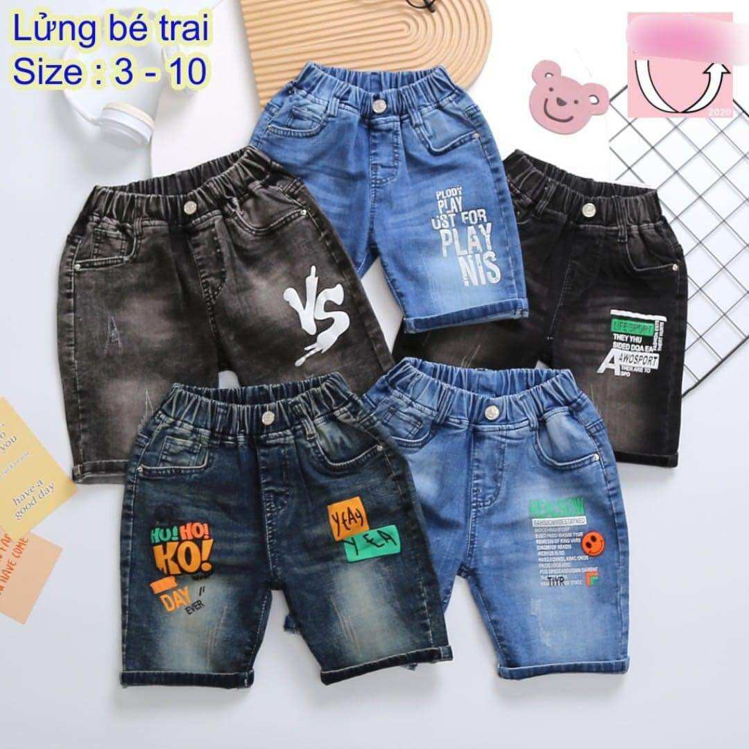 Quần jean lửng bé trai 12-60ki