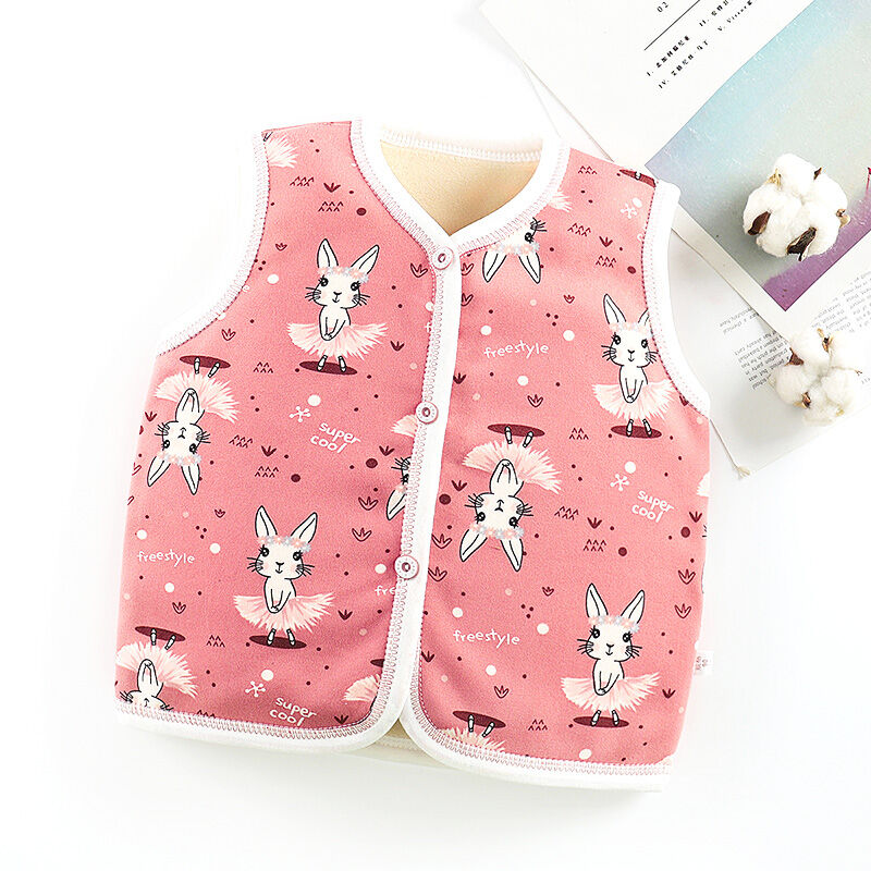 Áo gi lê trẻ em em bé trang phục thu đông áo gi lê trẻ em trẻ sơ sinh mẫu giáo kiểu tây mặc bên ngoài bé gái bé trai dày dặn lót lông áo ba lỗ sành điệu