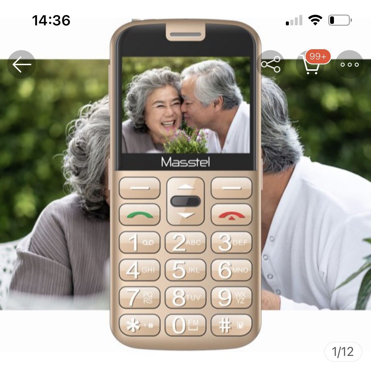 Điện thoại homephone p25 chinh hãng dùng cho người già có cốc sạc rời