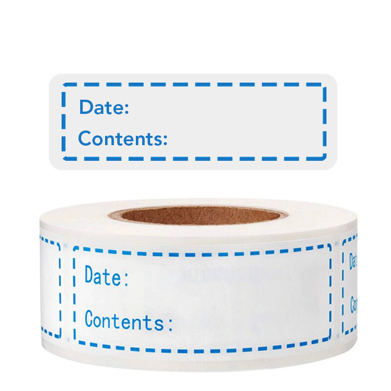 Cuộn 125 tem dán sticker ghi thành phần , hạn sử dụng sản phẩm
