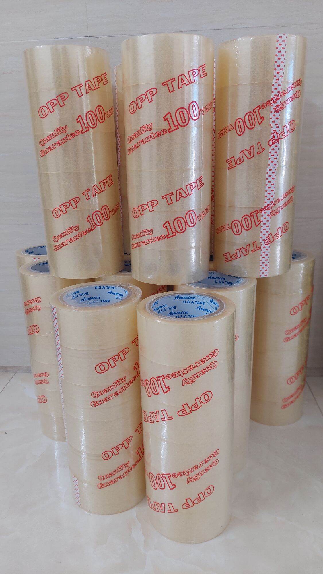 Băng keo trong dán thùng carton, 1 cuộn 100yard, 200gram