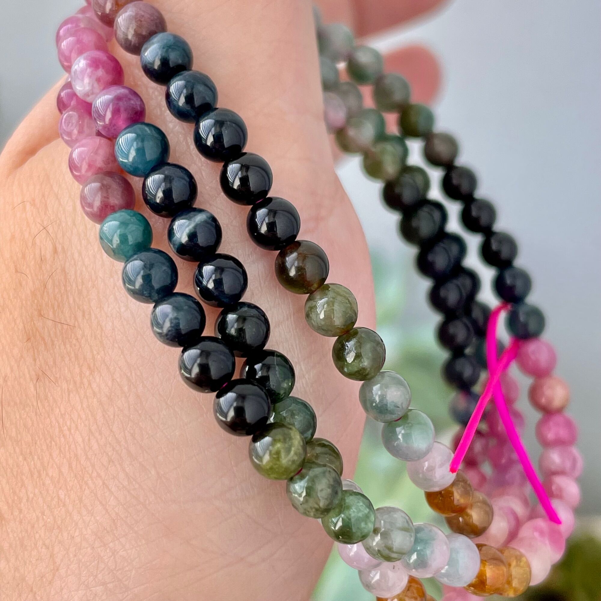 Vòng tay Tourmaline 4.5ly quấn 3