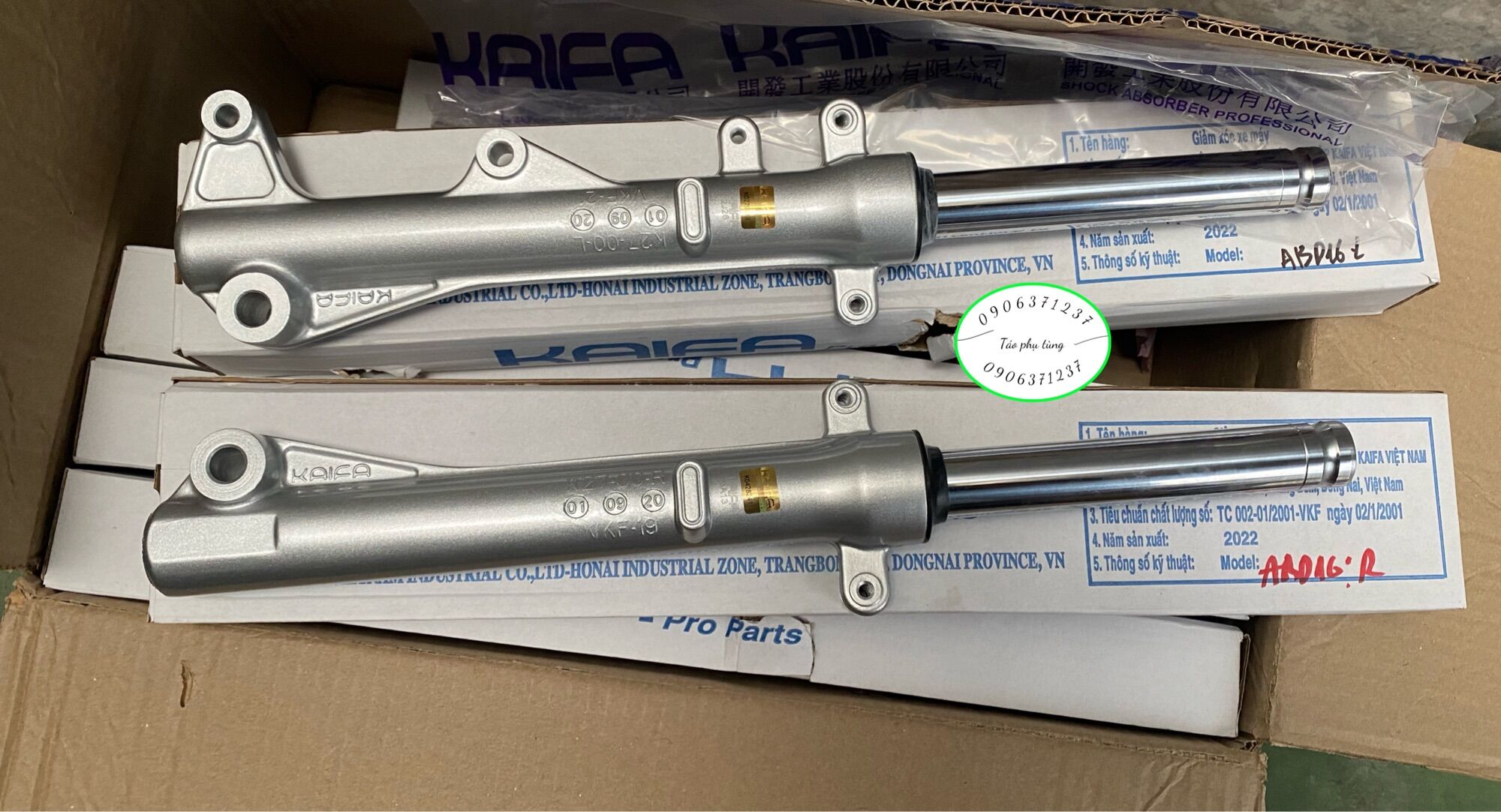 Cặp phuộc trước xe Air Blade 2013 đến 2020 hiệu Kaifa