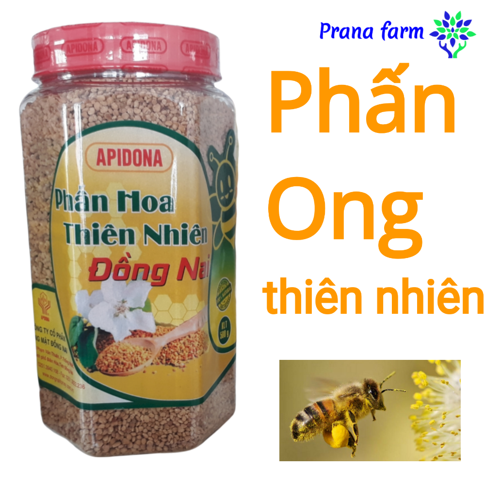Phấn ong thiên nhiên 100% hũ 500g bee pollen, ambrosia