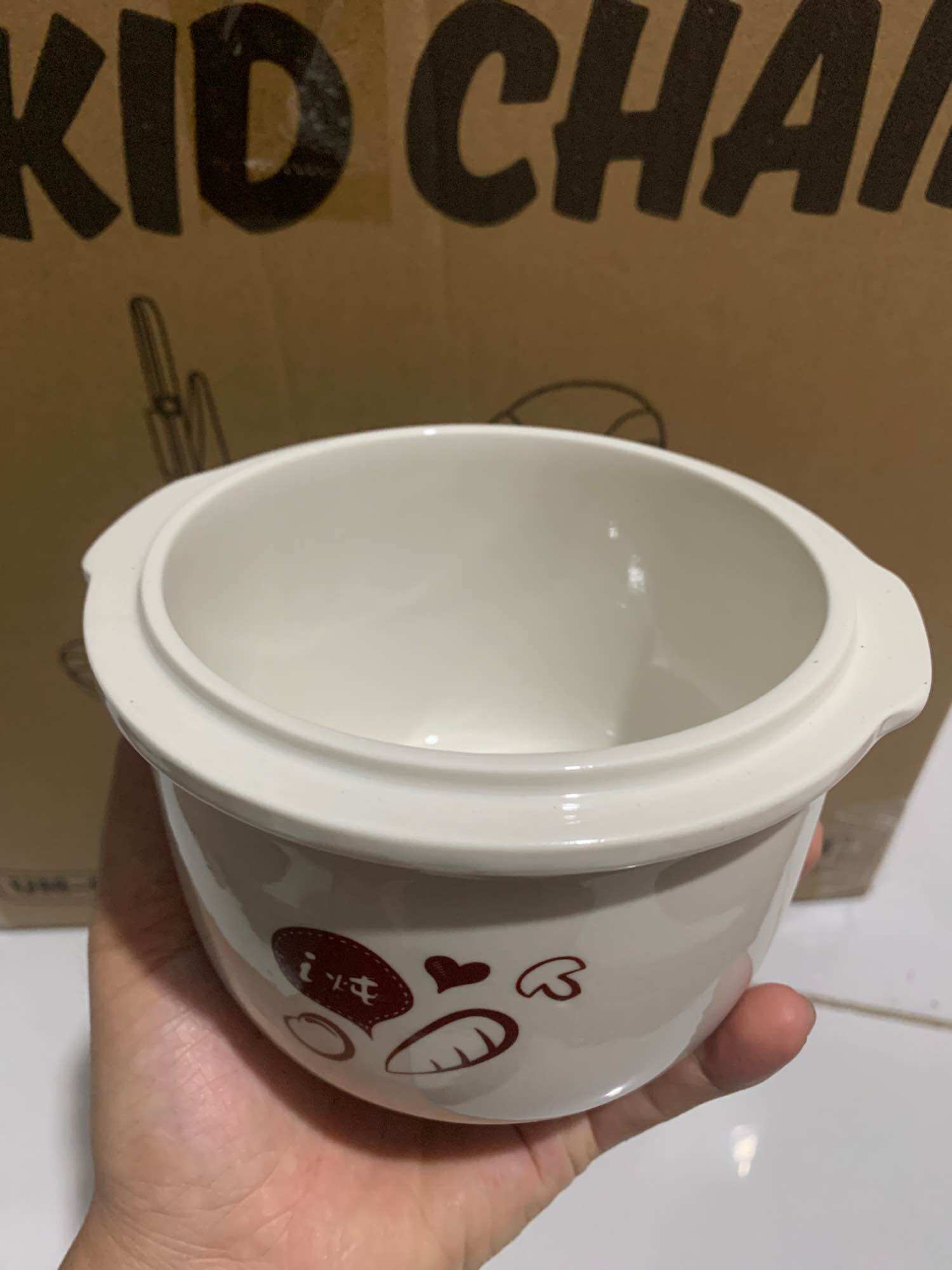 Thố sứ cho nồi nấu chậm bear sube001 0,8 lít, lõi sứ 0,8 lít