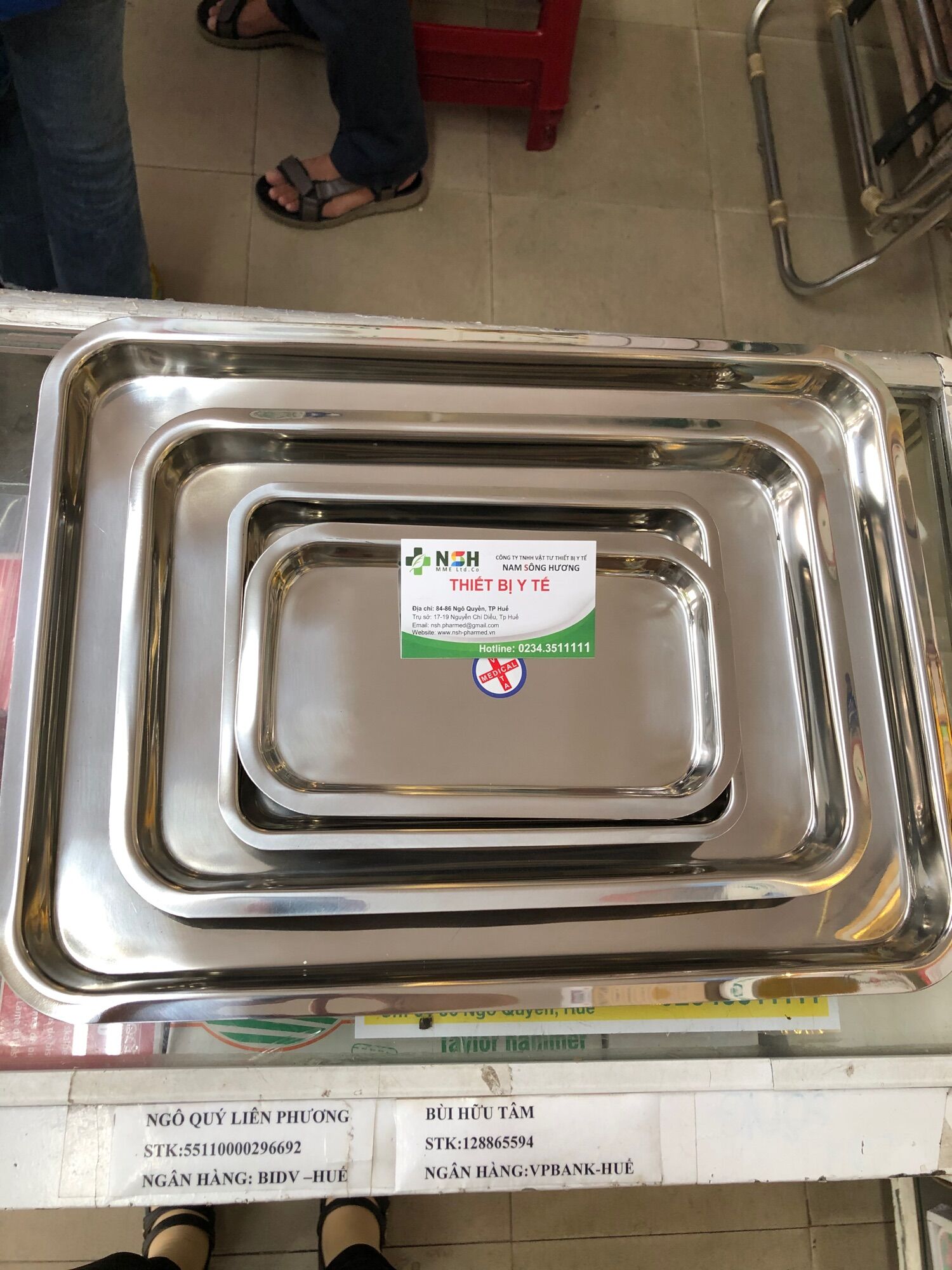 ❤️ Khay inox Hình Chữ Nhật Y Tế Đủ Size Mâm y tế inox các cỡ Khay inox chữ nhật đựng dụng cụ y tế, khay inox y tế, mâm inox đựng dụng cụ y tế