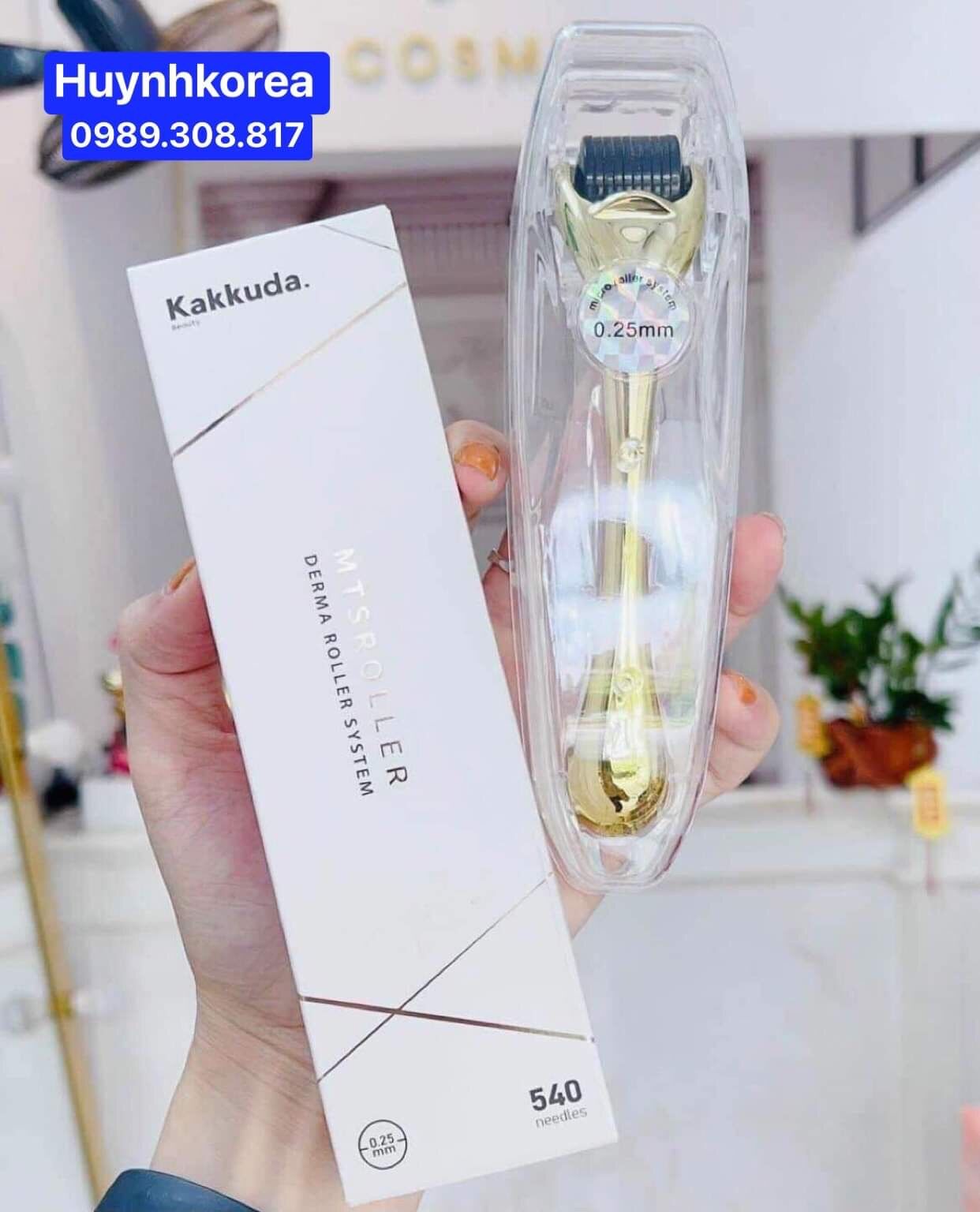 Cây kim lăn tại nhà Hàn Quốc 540 đầu kim 0.25mm xách tay