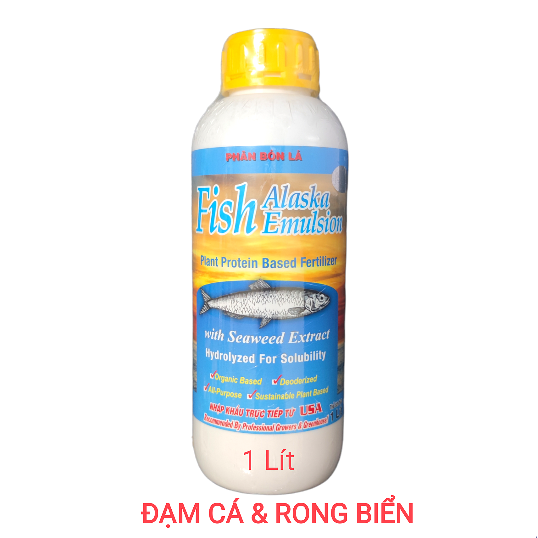 Đạm cá alaska nhập khẩu từ mỹ tốt lá, khỏe rễ - chai 1 lít