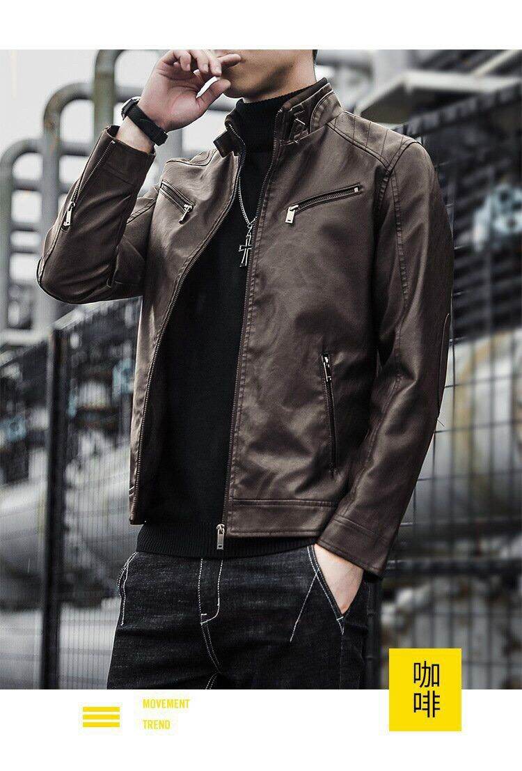 Áo Khoác Da Nam Lót Vải Dù Cao Cấp