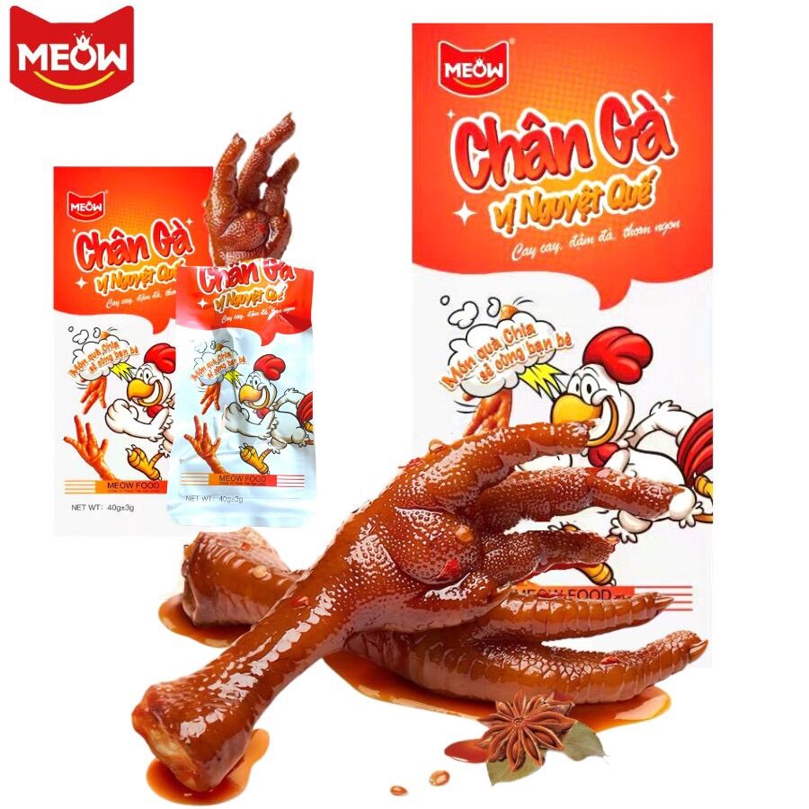 Chân gà cay vị nguyệt quế - cay cay, đậm đà, thơm ngon