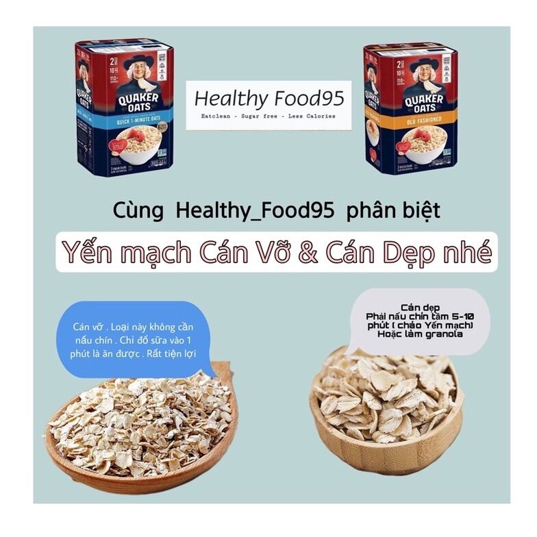 YẾN MẠCH CÁN DẸP QUAKER ( thùng 4,5 kg)