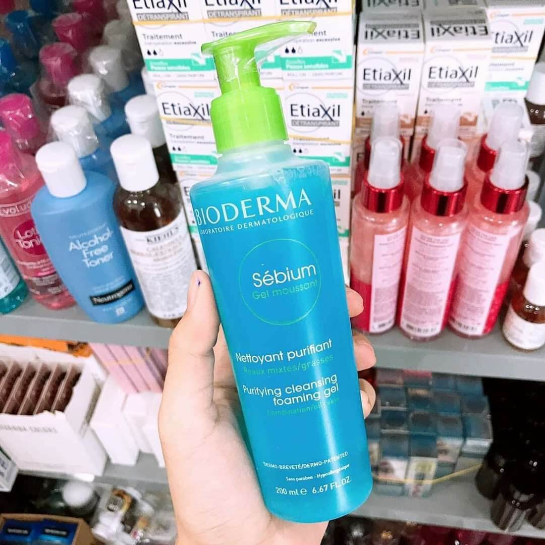 Sữa rửa mặt bioderma sebium gel moussant 200ml