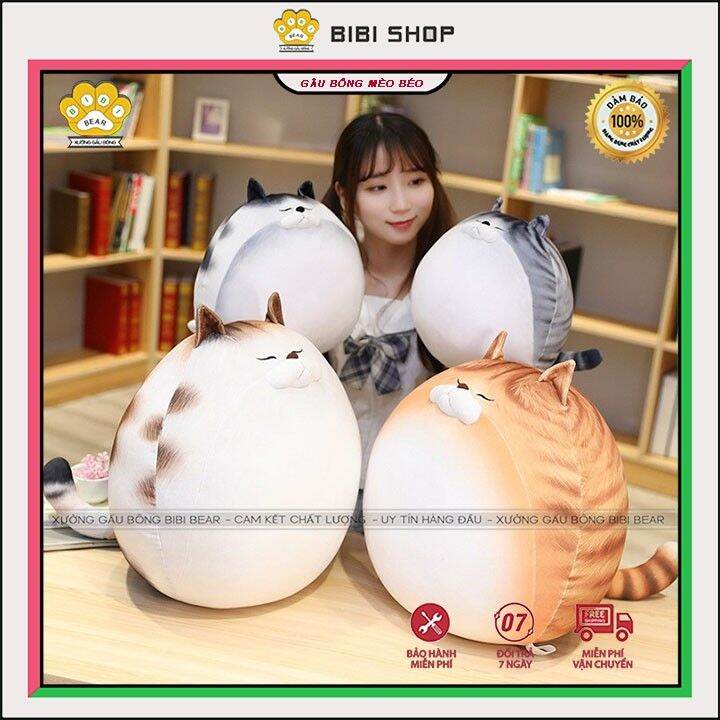 Gấu bông mèo béo cực đáng yêu - thú nhồi bông cao cấp siêu hot