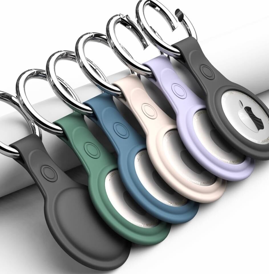 [HCM]Móc Chìa Khóa Cho Airtag Vỏ Móc Khóa Bảo Vệ Bằng Silicone Thiết Bị Chống Mất Thiết Bị Theo Dõi Định Vị Airtag