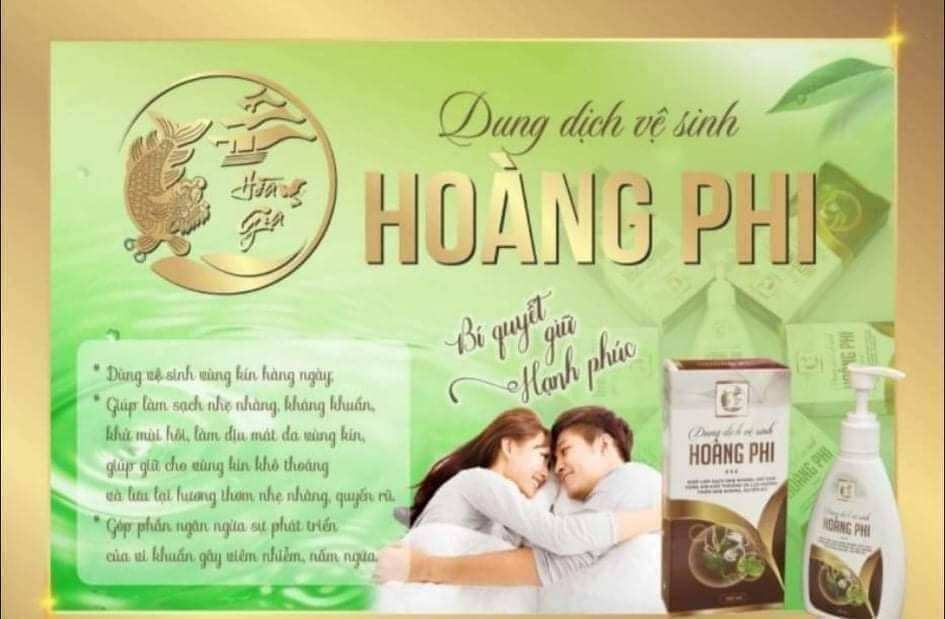 Dung dịch vệ sinh phụ nữ hoàng phi