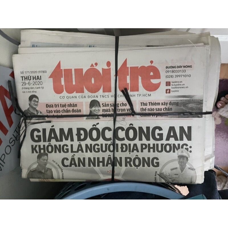1Kg Giấy báo cũ tái sử dụng