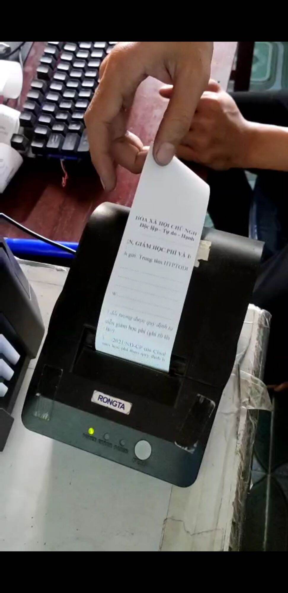 Máy in nhiệt in bill khổ giấy K58
