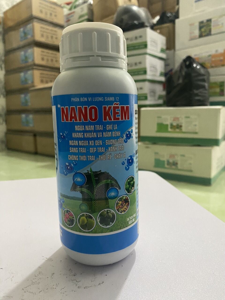 Chế phẩm Nano Kẽm - Nano Zn chai 500ml