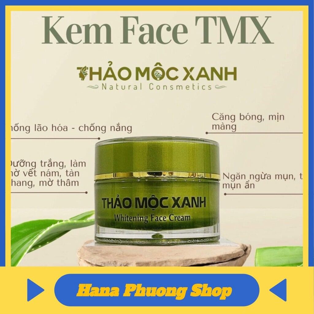 [Freeship] Kem Face Thảo Mộc Xanh - Dưỡng Trắng Da