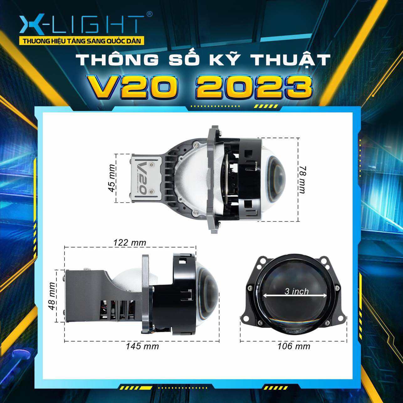 Bi Led X-Light V20 new 2024