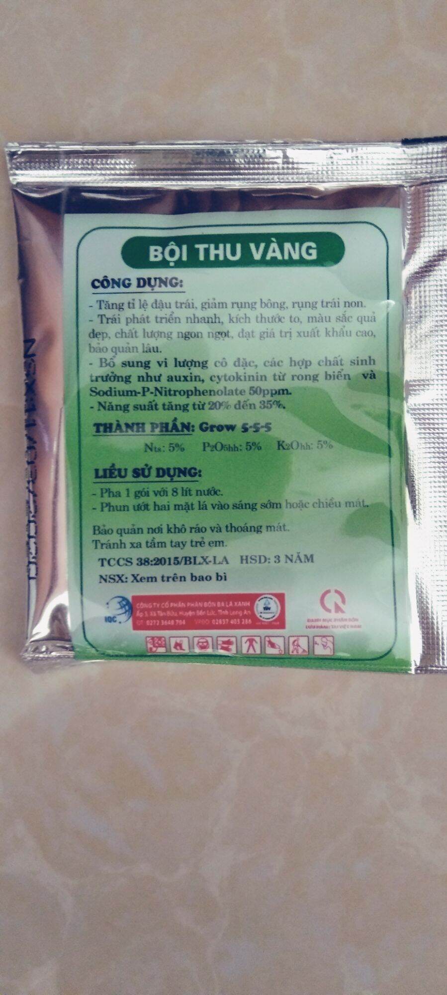 Phân bón lá Grow siêu ra bông đậu trái 10ml.
