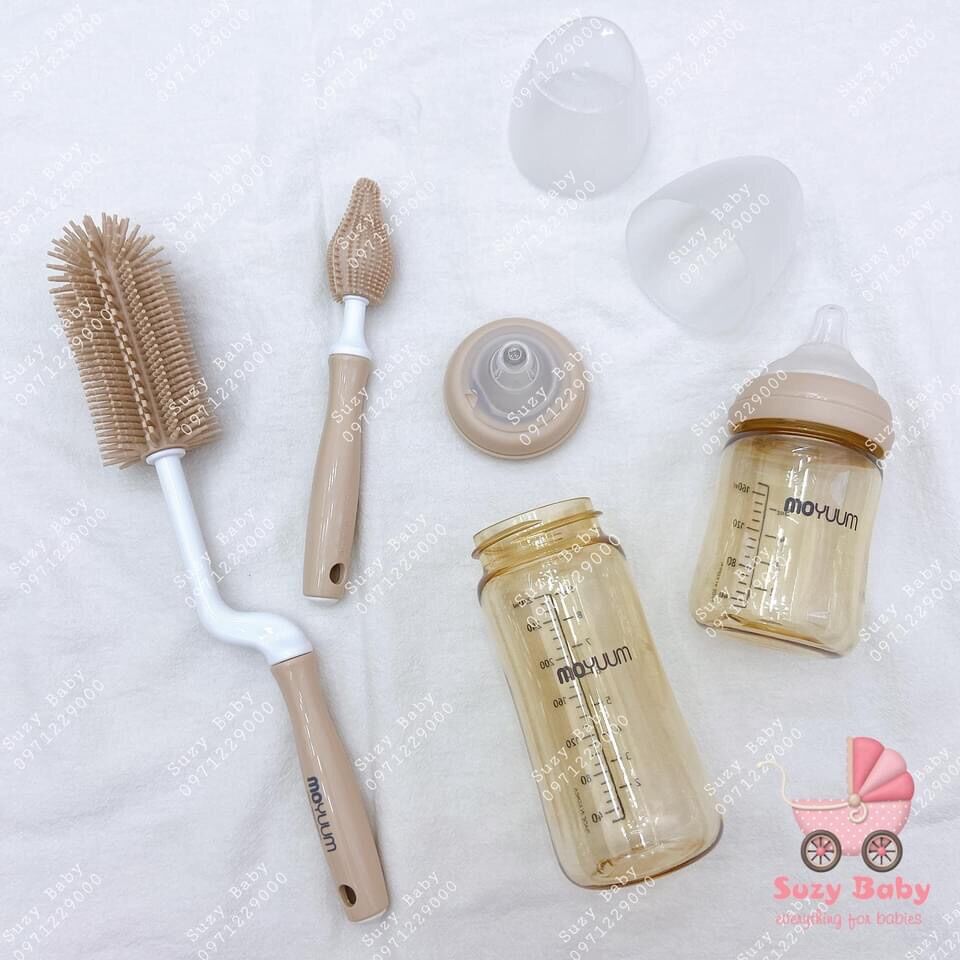 BỘ CỌ RỬA BÌNH SỮA SILICONE HÀN QUỐC MOYUUM