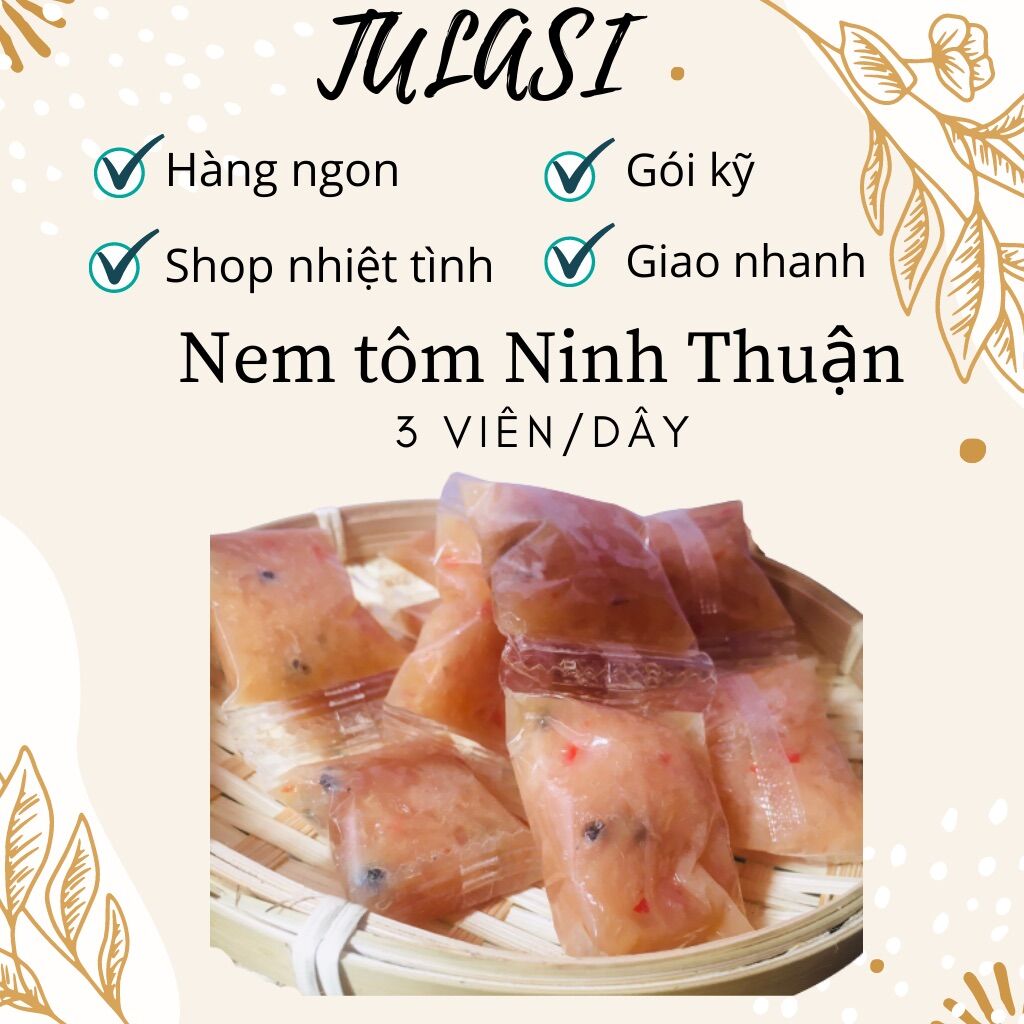 Nem tôm Ninh Thuận chua ngọt 60 viên #Tulasi